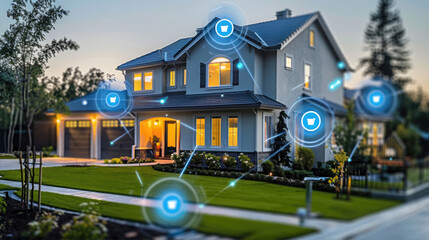 Modern Smart Home with Connected Devices