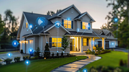 Modern Smart Home with Connected Devices