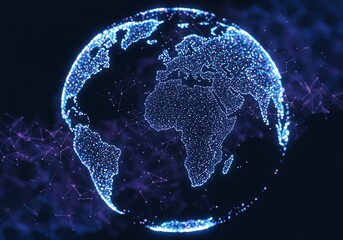 Global Network Connections World Digital Technology Innovation