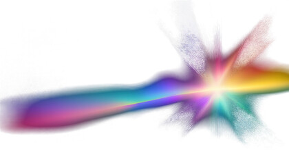 Light Leak Overlay Effect With Soft Color Streak Light Leaks And Bokeh Retro Grain Noisy W