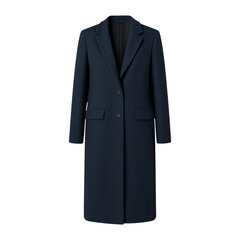 PNG Elegant navy blue coat