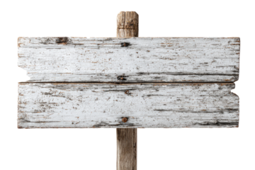 Weathered wooden signpost