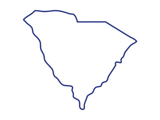 South Carolina Icon Vector, State Symbol, Landmark, and Travel Emblem Design