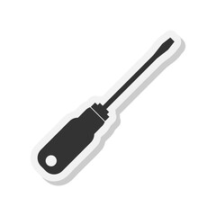 Screwdriver icon isolated on transparent background
