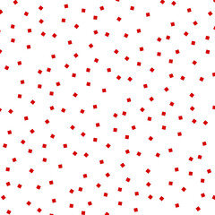 Seamless patterns with square isolated on transparent background