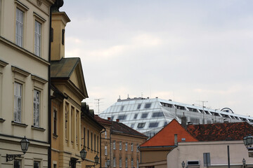Traditional architecture in Zagreb, Croatia.
