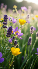 flowers, wildflowers, meadow, macro, bokeh, spring, nature, soft, sunlight, floral, bloom, garden, beauty