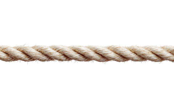 Close-up of a light beige rope