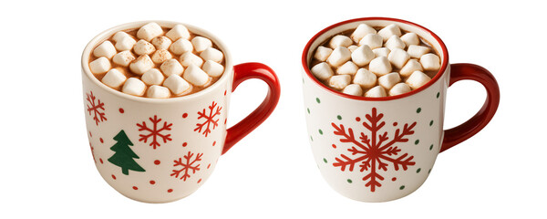 Two frosted Christmas cakes. Sweet taste of winter.