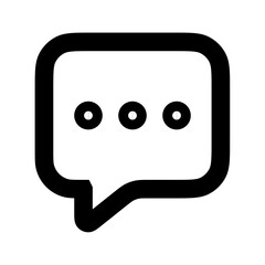 Chat bubble icon vector UI