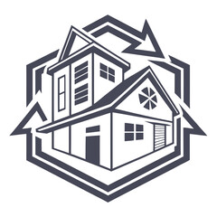 house sketch vector illustration