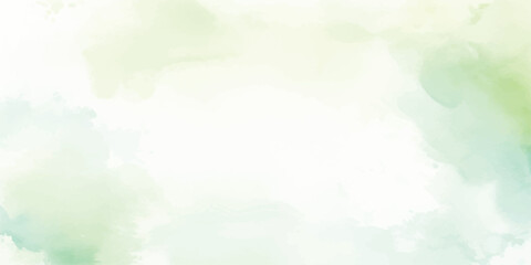 Abstract watercolor background with soft green and blue hues perfect for adding a delicate touch to designs creating a serene atmosphere © The Alpha