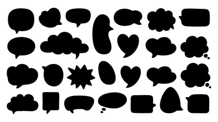 Set of Random Comic Speech Bubbles - Text Boxes - Speach Bubbles