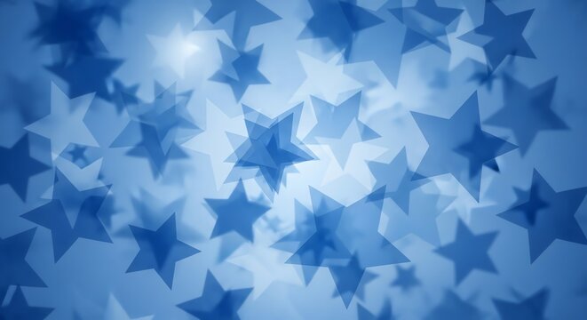 Blue stars pattern on a light background - Powered by Adobe