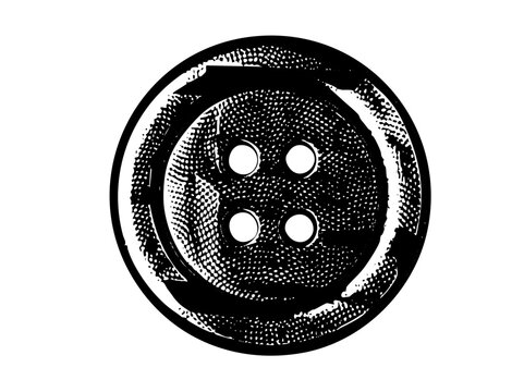 Button texture in a minimalist composition