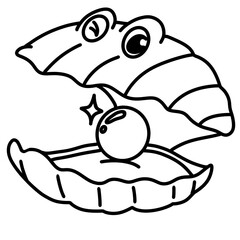 Crab Monochromatic Solid Black Background