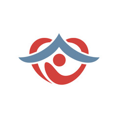 Heart and home logo