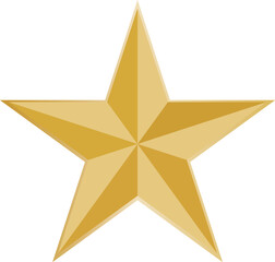golden star award icon vector eps, shiny winner achievement badge, rating reward symbol design