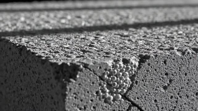 Close-up View of Gravel on Ground in Black and White Photography