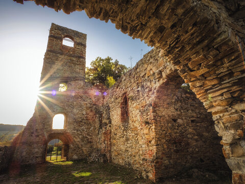 Monastery ruin in Krasny Brod, Slovakia, Europe