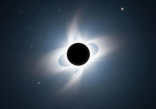 Total Solar Eclipse: Majestic Celestial Event, Science Concept