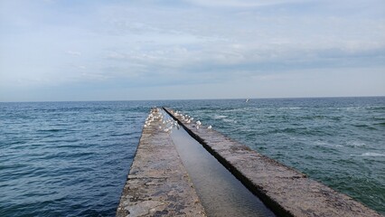 pier in the sea