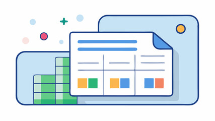A digital card that mimics a spreadsheet layout providing a clear visualization of services skills or offerings in a structured format.