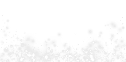 Soft white glitter overlay with sparkling bokeh effect, creating a dreamy atmosphere for design projects, perfect for backgrounds and festive themes with copy space