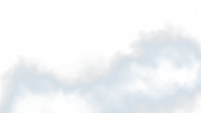 Soft watercolor illustration of fluffy clouds in a serene blue sky, creating a tranquil atmosphere with ample copy space for text or design elements