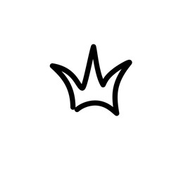 golden crown isolated on white