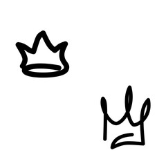 golden crown isolated on white