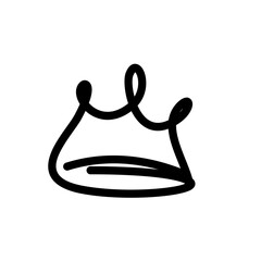 golden crown isolated on white