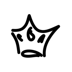 golden crown isolated on white