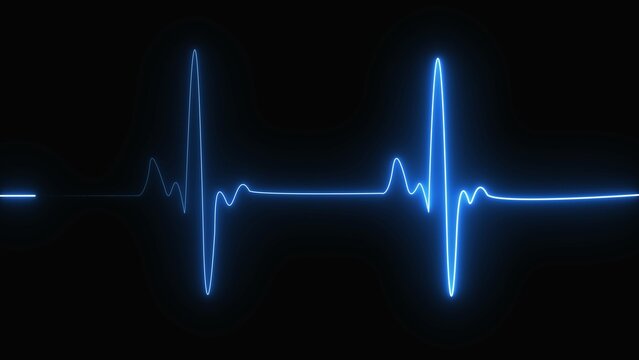 Stock vector ekg heart beat pulse medical health cardiology waveform line