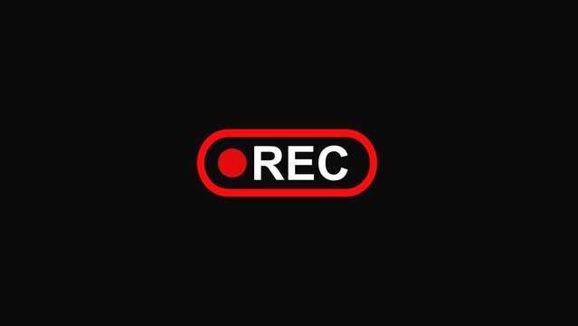 Rec recording record button studio video stream broadcasting live online - Powered by Adobe