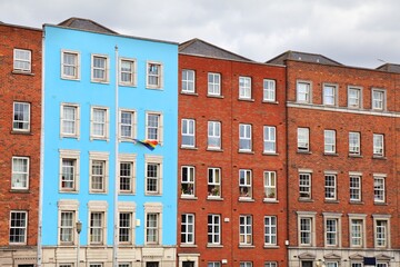 Apartment buildings in Dublin city, Ireland. Northside of Dublin.