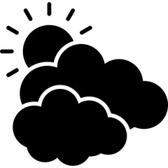 Clouds And Sun Icon