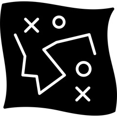 Fototapeta premium Treasure Map Icon