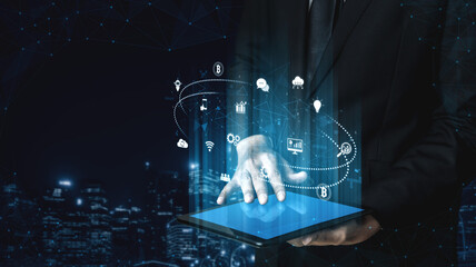 Digital business ecosystem integrating multiple business, ecosystem, and technology elements in a seamless digital network Vouch