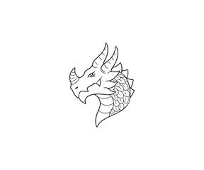 Head Mascot Logo Illustration
