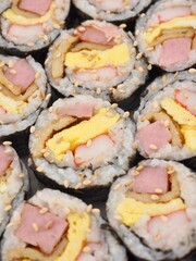 한국음식 김밥, 요리 
