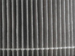 Surface of nylon mesh and filter paper in the dust filter