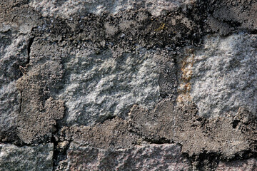 Rough Stone Brick Wall Texture Background