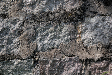Rough Stone Brick Wall Texture Background