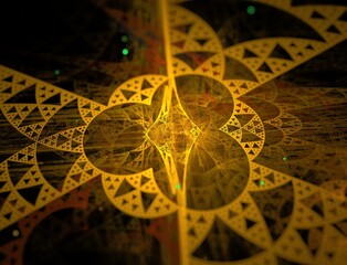 Imaginatory fractal abstract background Image