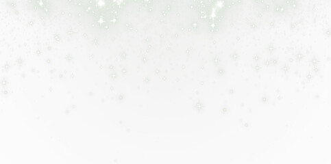 Soft white background with sparkling stars and gentle bokeh effect, creating a dreamy atmosphere ideal for overlays and design projects with copy space