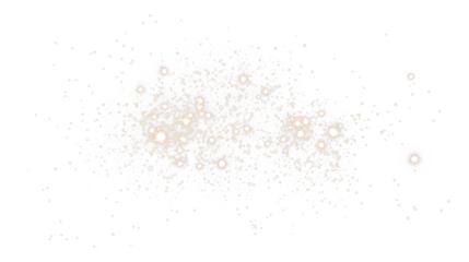 Soft glowing light particles overlay on a white background, creating a dreamy atmosphere for design projects, enhancing visual storytelling and artistic expression