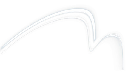 Abstract PNG overlay featuring smooth, flowing lines in soft white tones, creating a modern and elegant design with ample copy space for creative projects