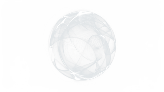 Abstract white circular overlay with flowing lines and soft textures, creating a sense of depth and movement, ideal for modern design and artistic projects