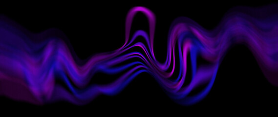 Stunning vibrant flowing wave background with dynamic purple and blue hues for designs